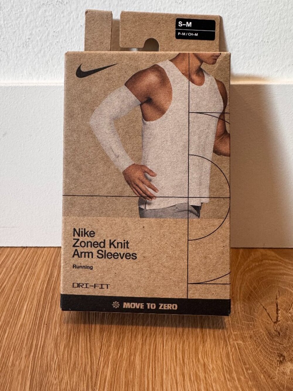 Nike Zoned Knit Arm Sleeves - S/M - white